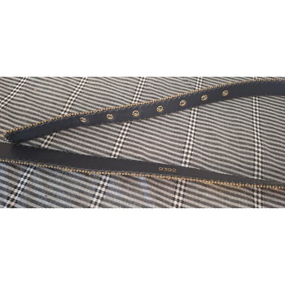 Womens fashion belt- 39" long- black/ gold metallic/ yellow - Picture 8 of 8